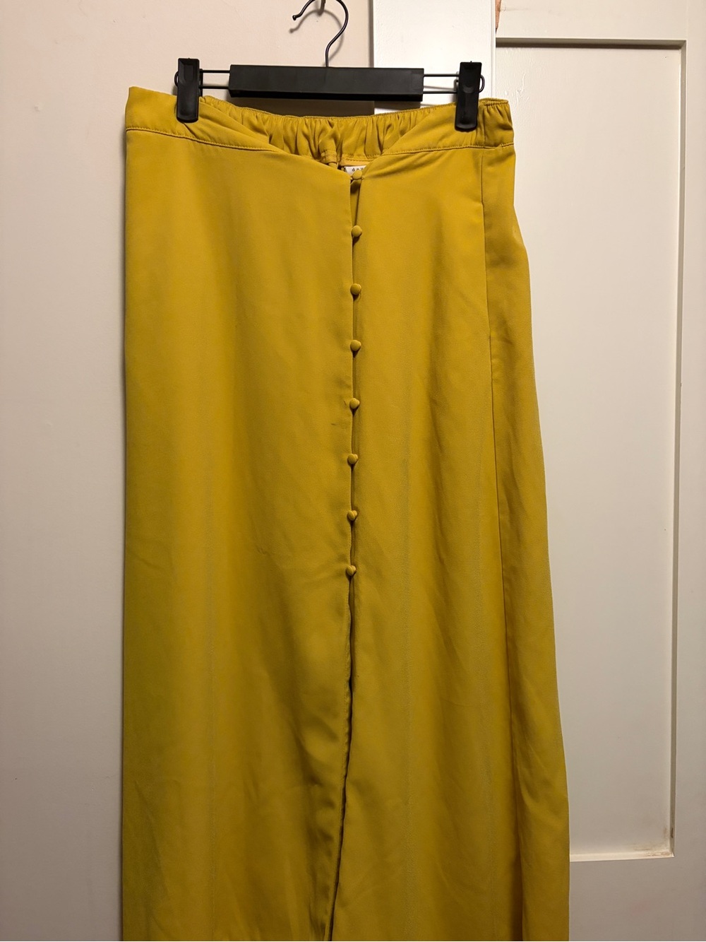 a new day Mustard Yellow Button-Front Maxi Skirt